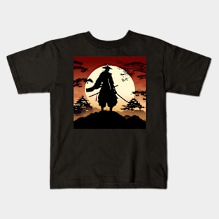 Beautiful Samurai art Kids T-Shirt